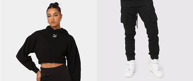 Women wearing athletic clothes