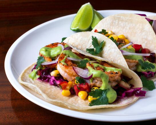 Plated Tacos