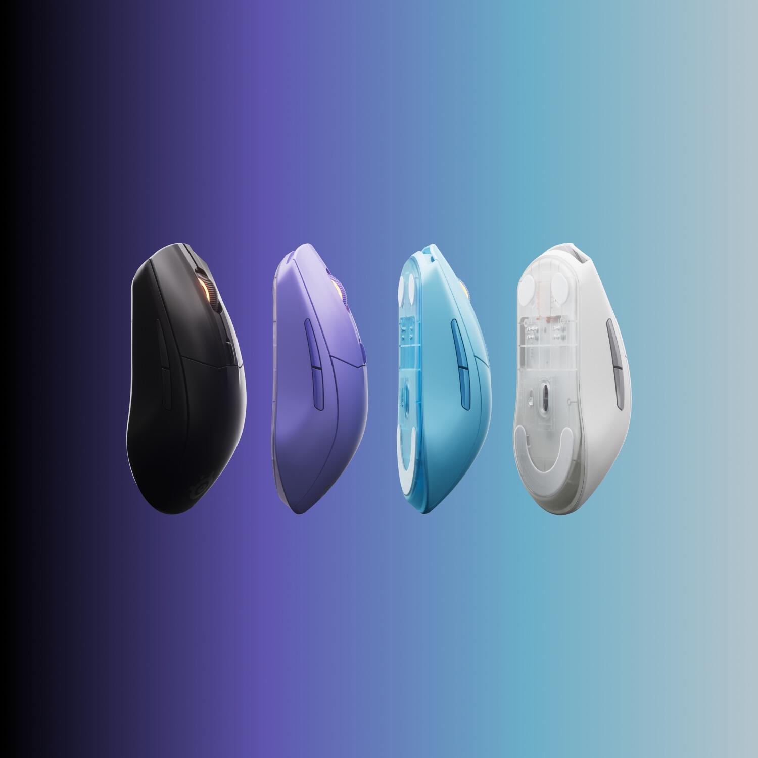 Steelseries gaming mice in different colors