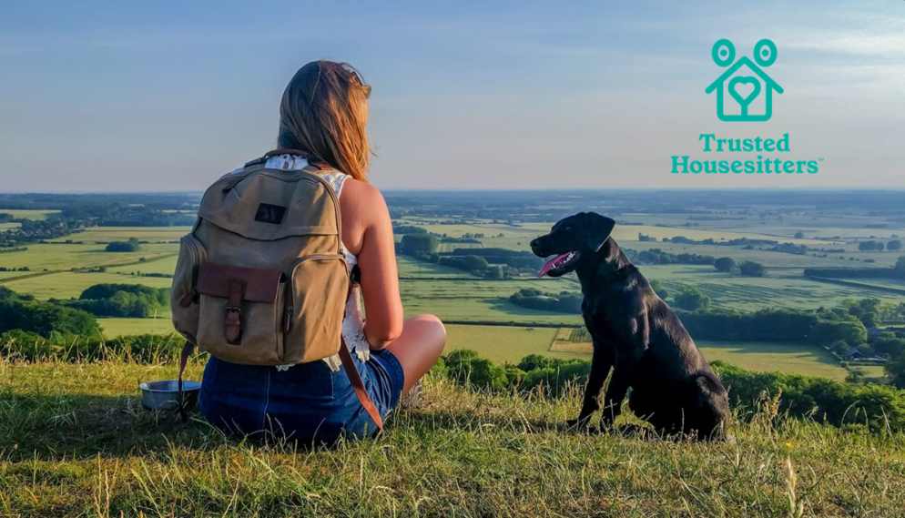 Trusted Housesitters woman and dog